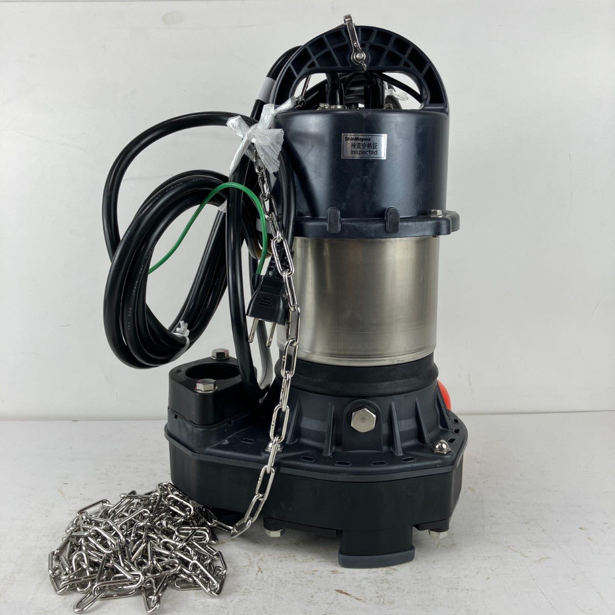 ЗЗShinMaywa 新明和工業 100v 0.4kw 口径40mm 水中ポンプ 取説付