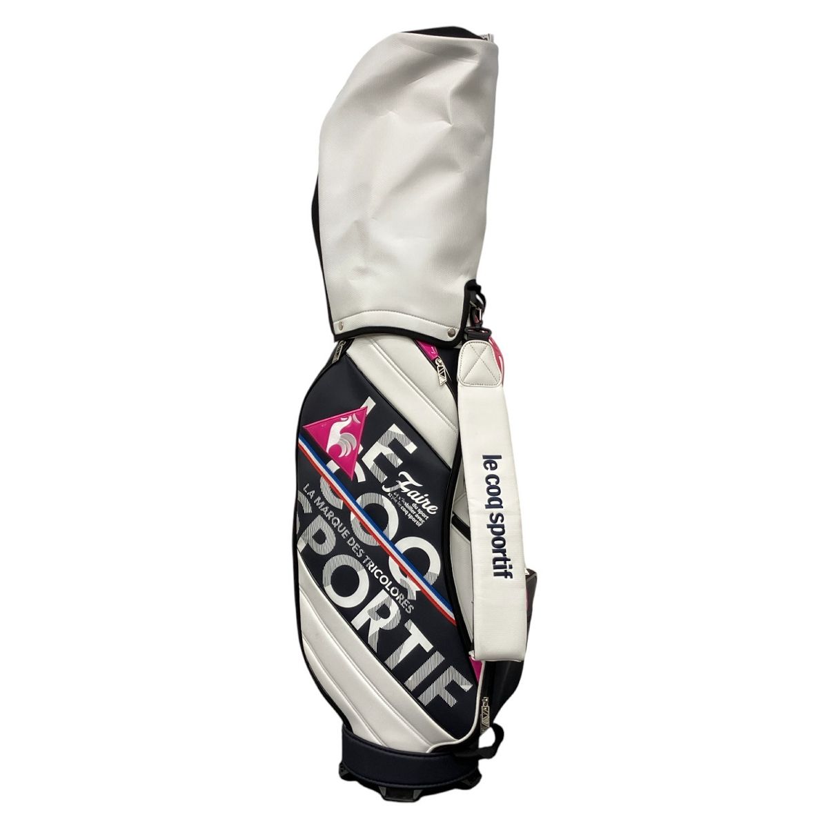 値下げしました le coq sportif  golfキャディバッグ　中古 lecoq ルコック キャディバック ゴルフ ゴルフバック ゴルフ用品