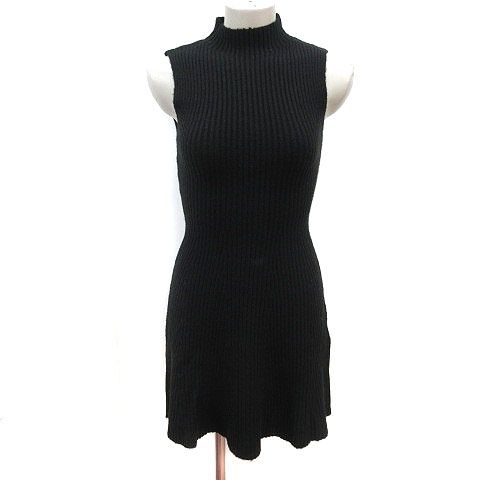 ミシェルマカロン michell Macaron ニットワンピース ミニ ハイネック