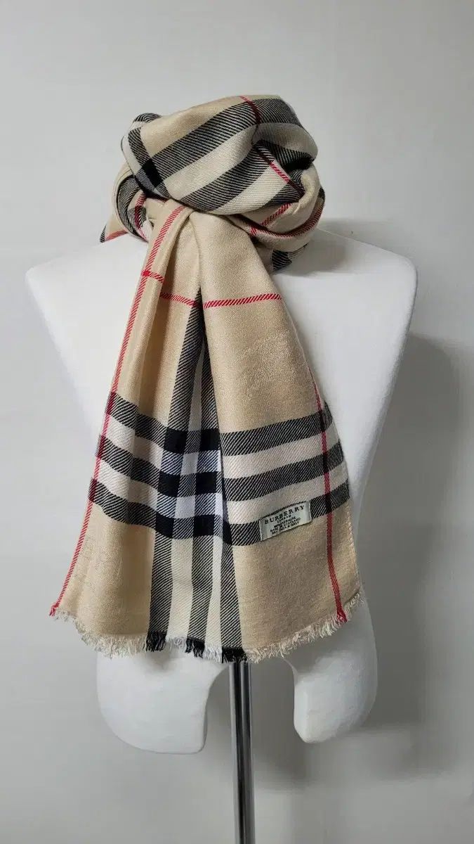 BURBERRYバーバリー スコットランドメイド カシミア100% マフラー