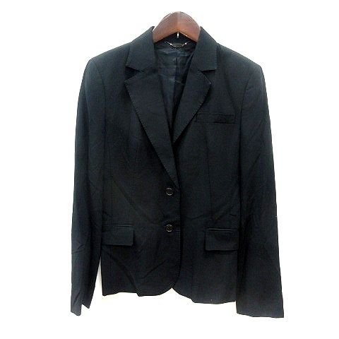 23区 オンワード樫山 テーラードジャケット シングル 背抜き 38 M 黒
