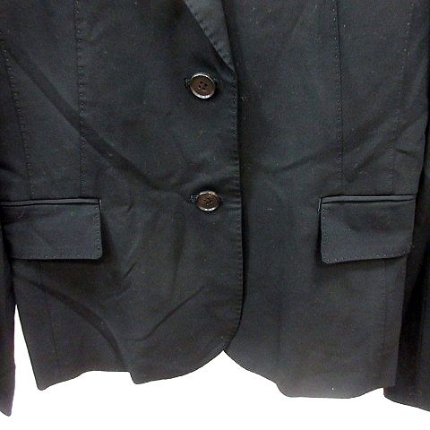 23区 オンワード樫山 テーラードジャケット シングル 背抜き 38 M 黒