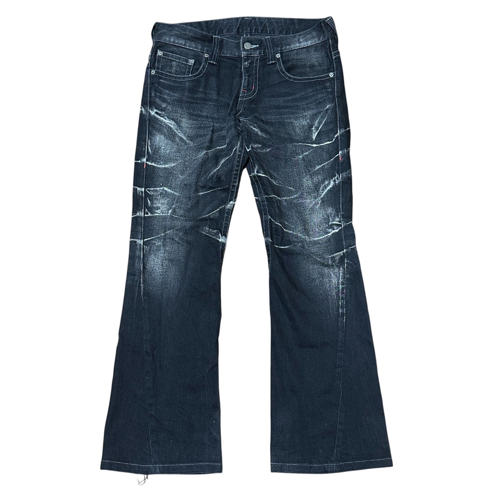 TORNADO MART made in JAPAN ルーズ ブーツカットデニム ブラック