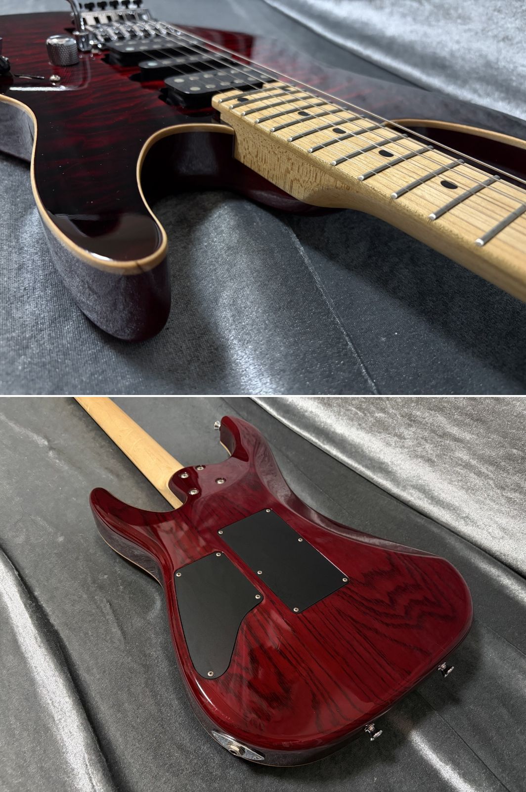 定価258,500円 SCHECTER NV-DX-24-AS 国産本格モデル 極上キルトTOP