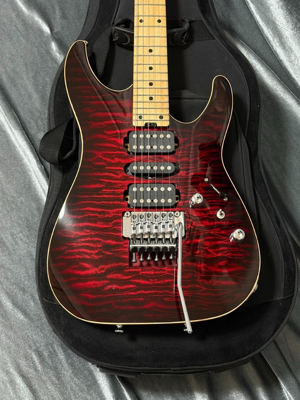 定価258,500円 SCHECTER NV-DX-24-AS 国産本格モデル 極上キルトTOP