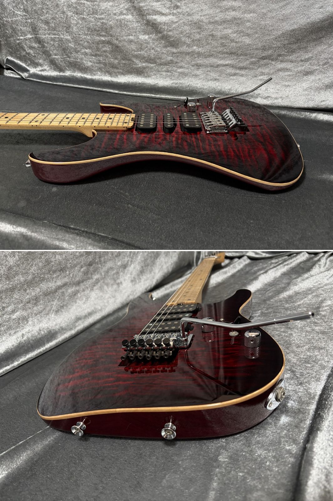 定価258,500円 SCHECTER NV-DX-24-AS 国産本格モデル 極上キルトTOP