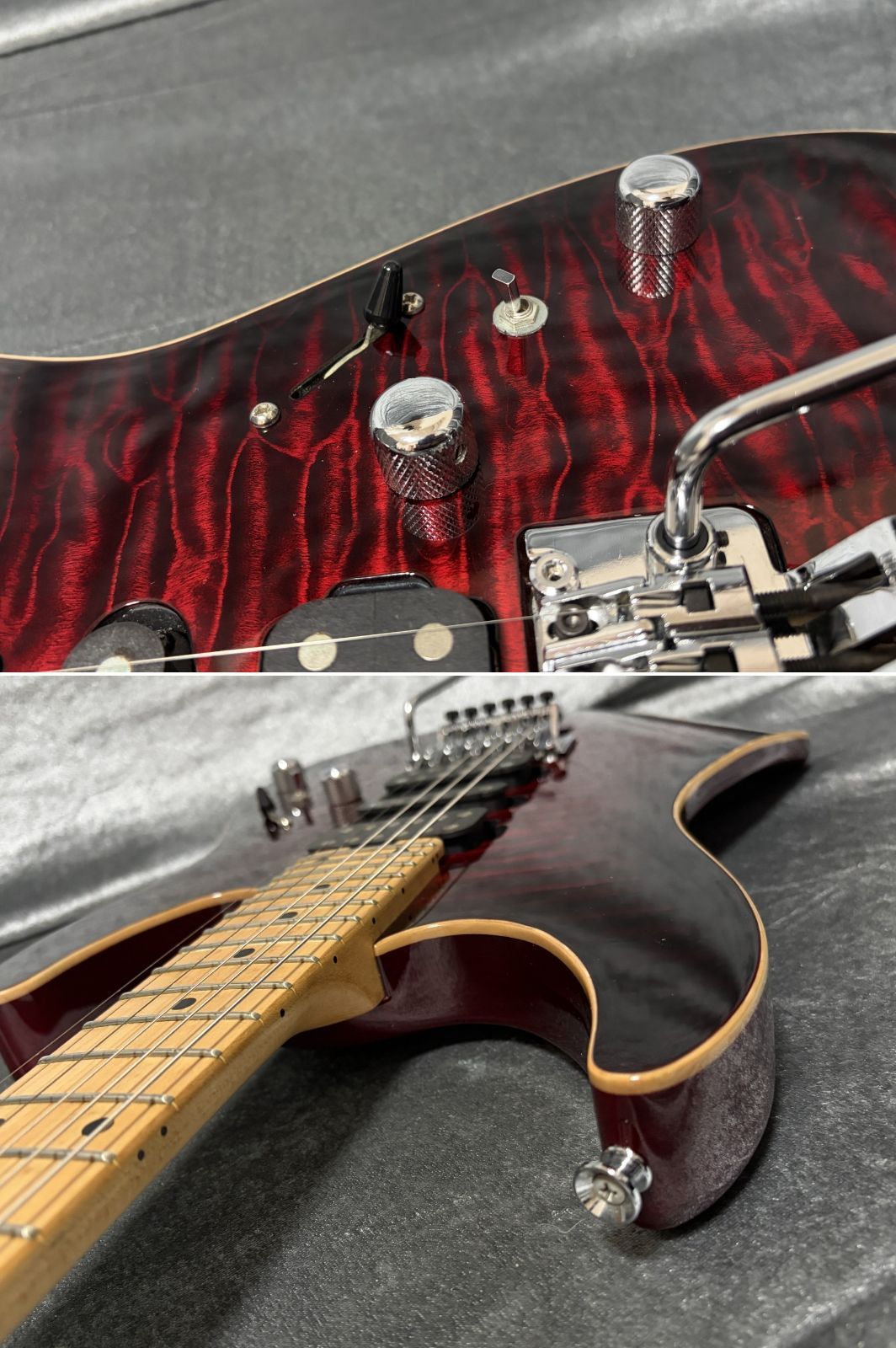 定価258,500円 SCHECTER NV-DX-24-AS 国産本格モデル 極上キルトTOP