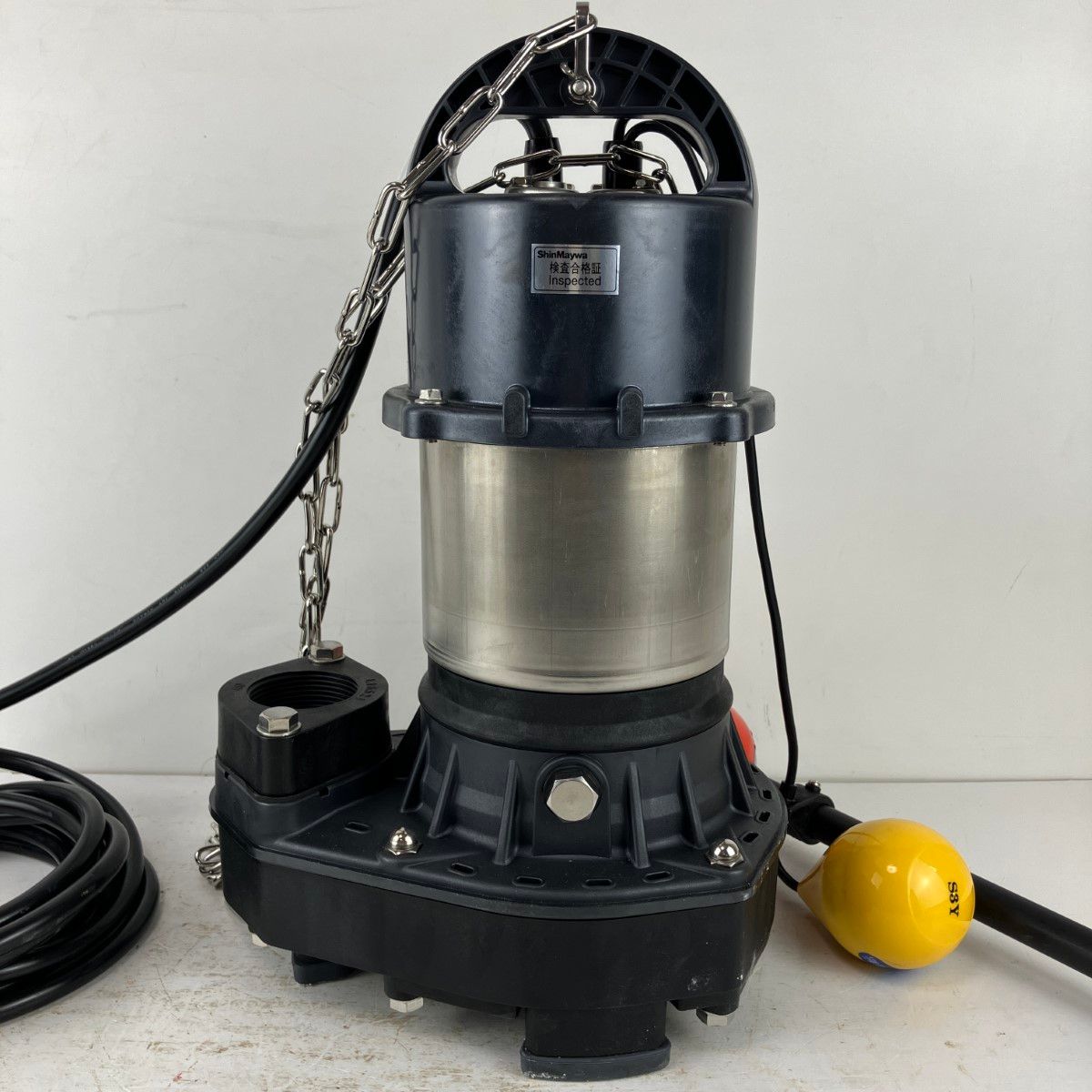 ЗЗShinMaywa 100 v 0.4 kw 口径40 mm 水中ポンプ 取説付 -F 40