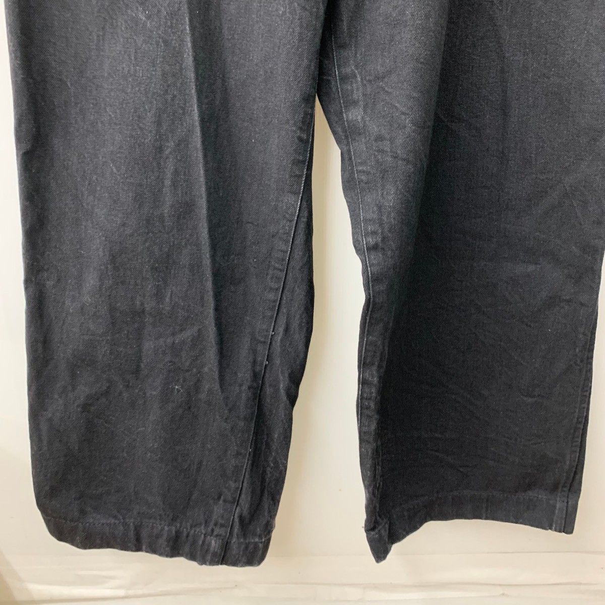 コモリ COMOLI 23AW デニムオーバーパンツ R01-03010 デニム ブラック 
