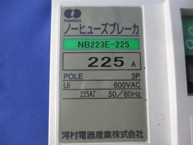 ノーヒューズブレーカ3P225A NB223E-225 NB223E-225 ノー