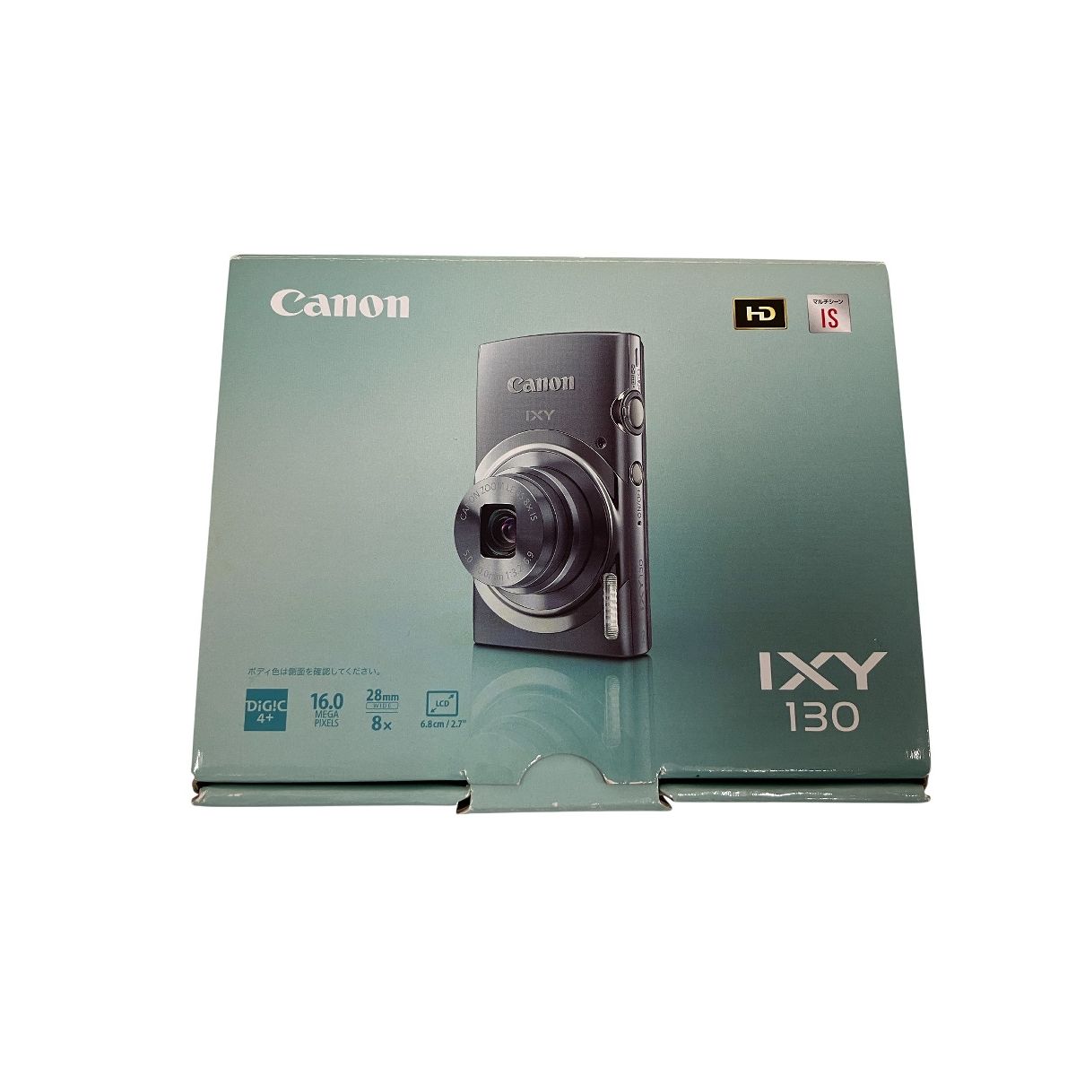 Canon IXY 130 PC2053 1600万画素 光学8倍ズーム グレー コンパクト