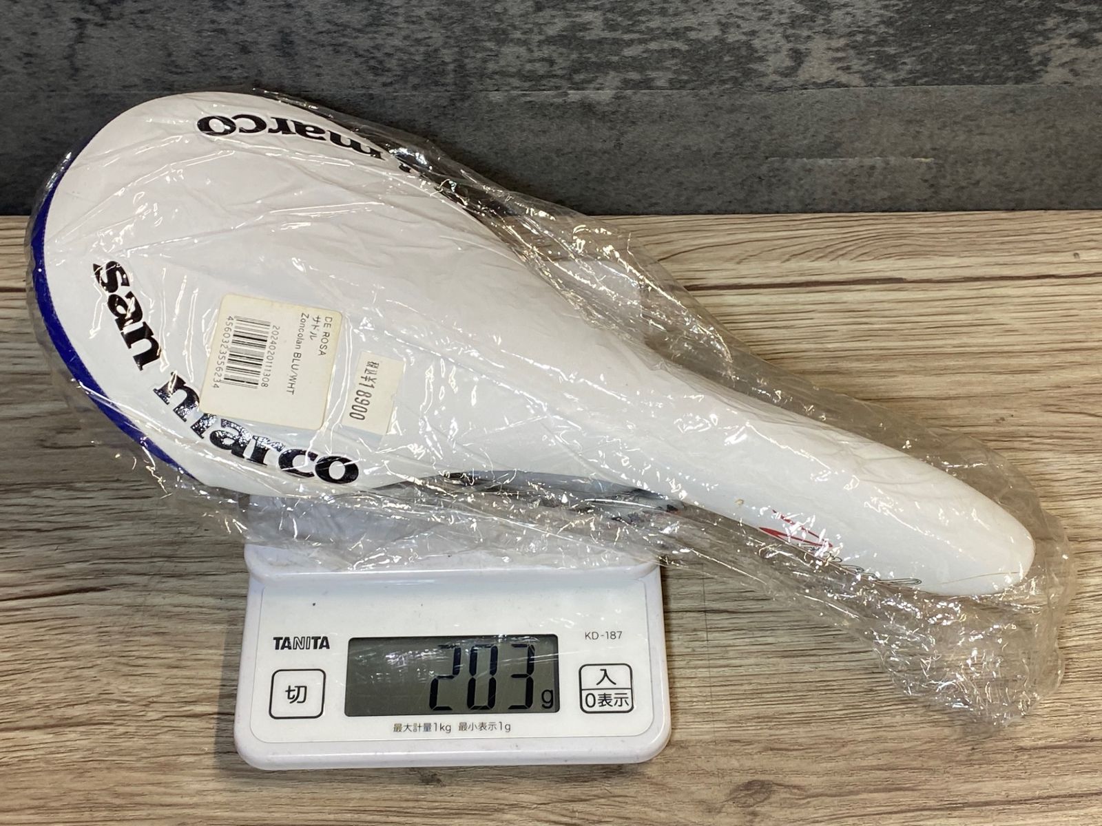 san marco サドル 白/青 JQ177 サンマルコ san marco Zoncolan サドル 白青 DE ROSA - メルカリ