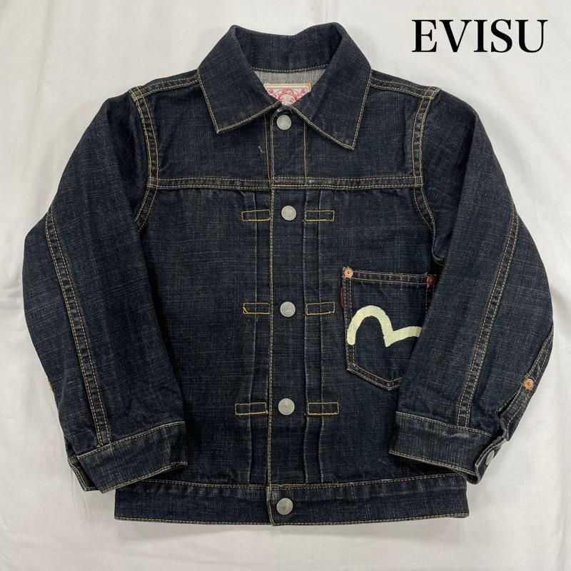 エヴィス ジーンズ デニム ジャケット ジュニア キッズ カモメ プリント サイズ3 ボーイズ 3 ISItems 古着