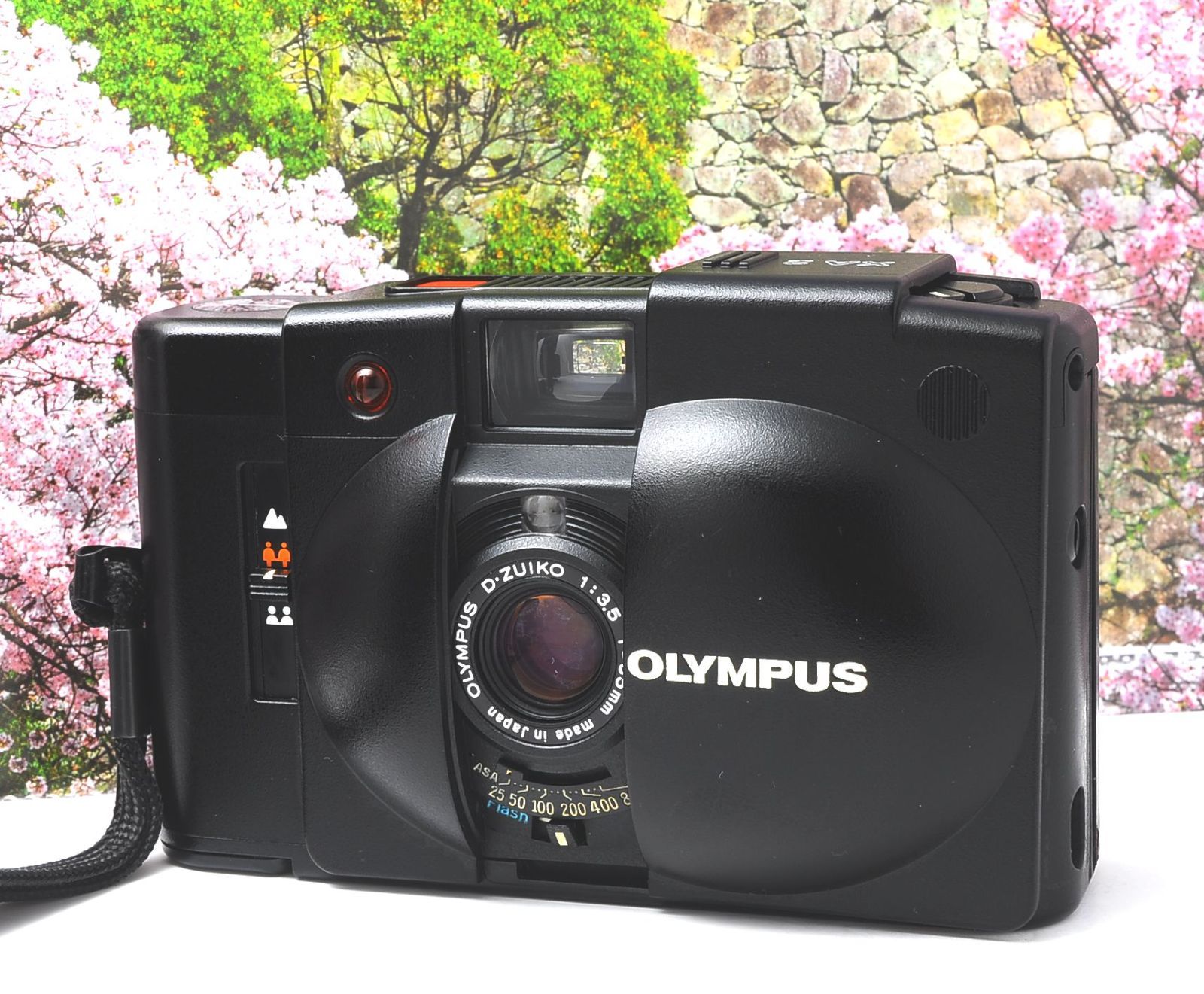 OLYMPUS XA2 ブラック 35mmフィルムカメラ 外観スレあり レトロ 写ルン