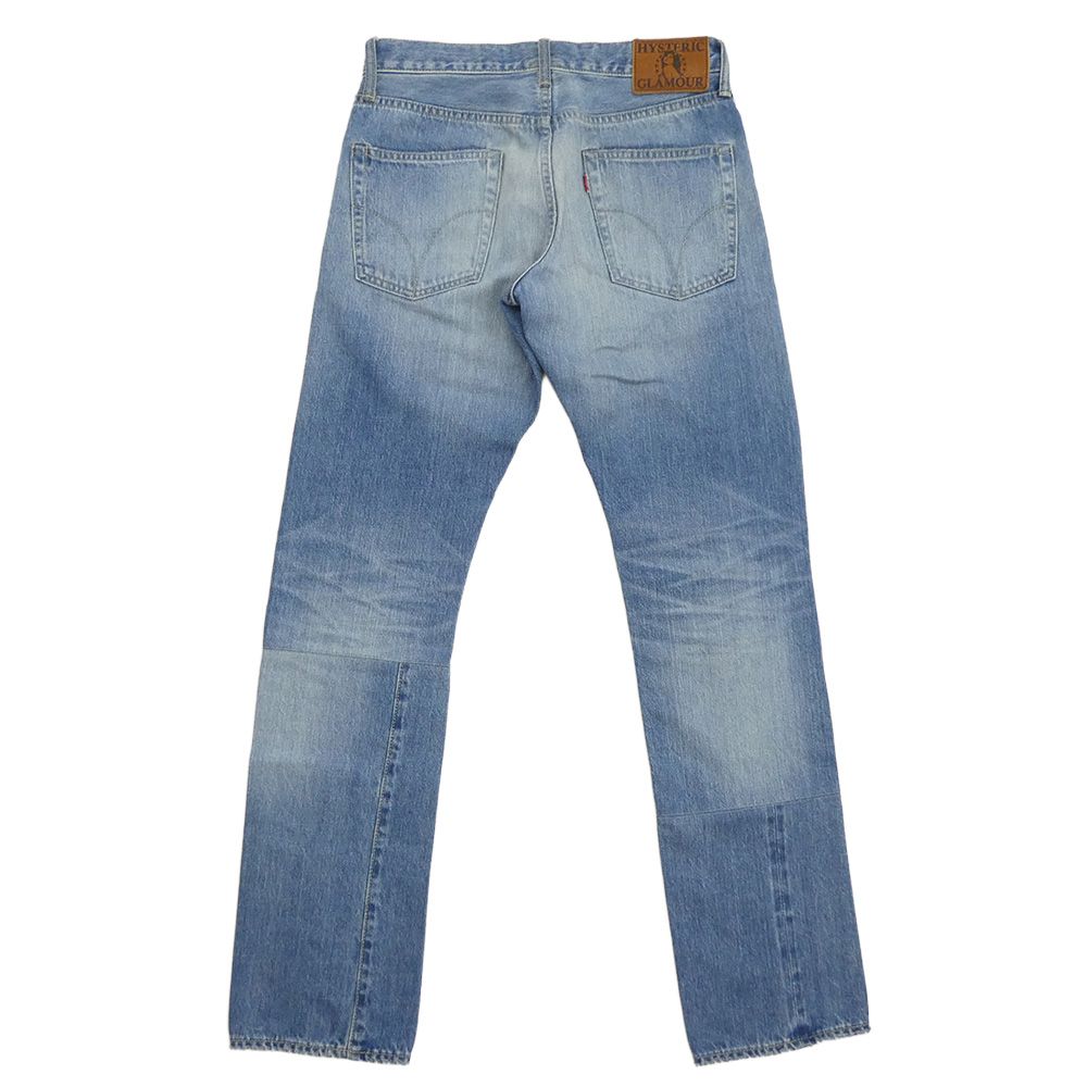 GLAMOUR ヒステリックグラマー ダイナミックパッチ リメイク加工 デニムパンツ ジーンズ ライトブルー系 29
