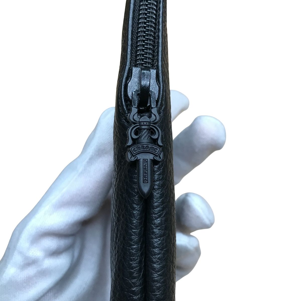 クロムハーツ CHROME HEARTS メガネケース レザー ケース ブラック