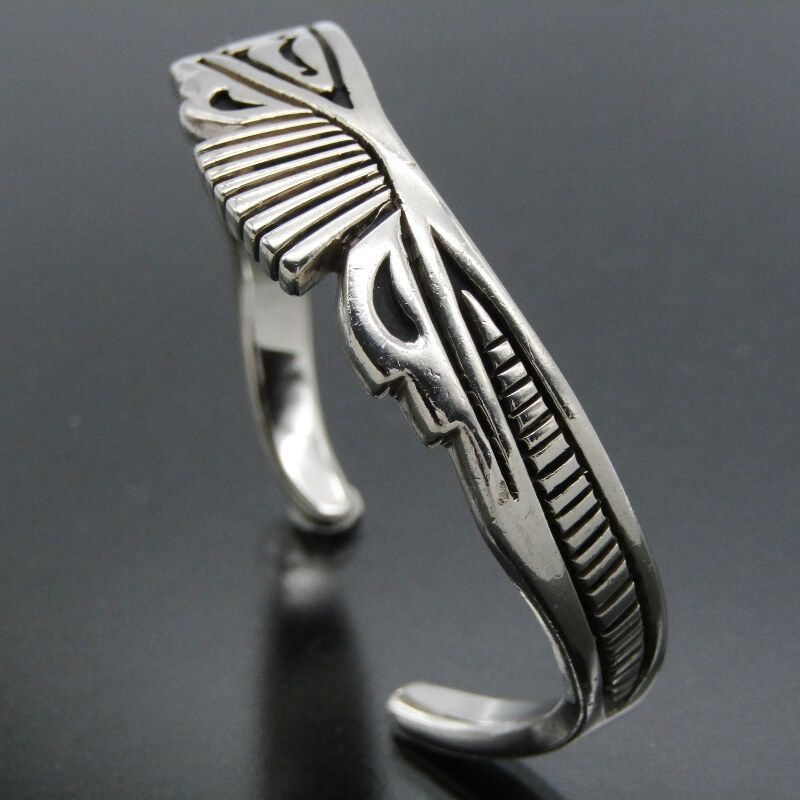 Steven J Begay ナバホ族 バングル オーバーレイ スティーブンJビゲイ