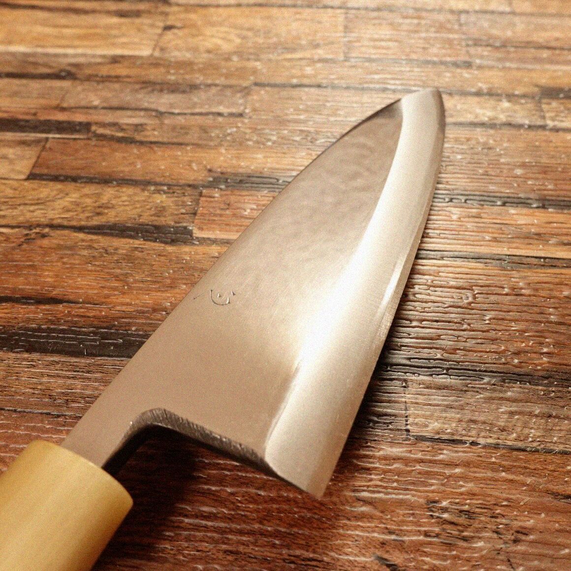 正吉 出刃包丁 研ぎ済 水牛柄 心 鏡面仕上げ 155mm - メルカリ