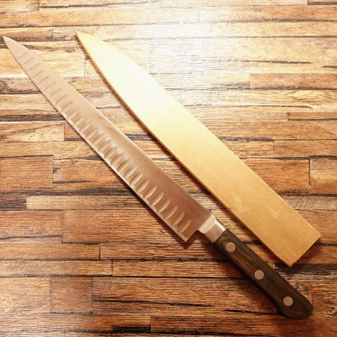 MISONO 筋引包丁 研ぎ済 ミソノサーモン 筋引き 細身 牛刀 スライサー モリブデン鋼 ステンレス 木鞘付き 305 mm