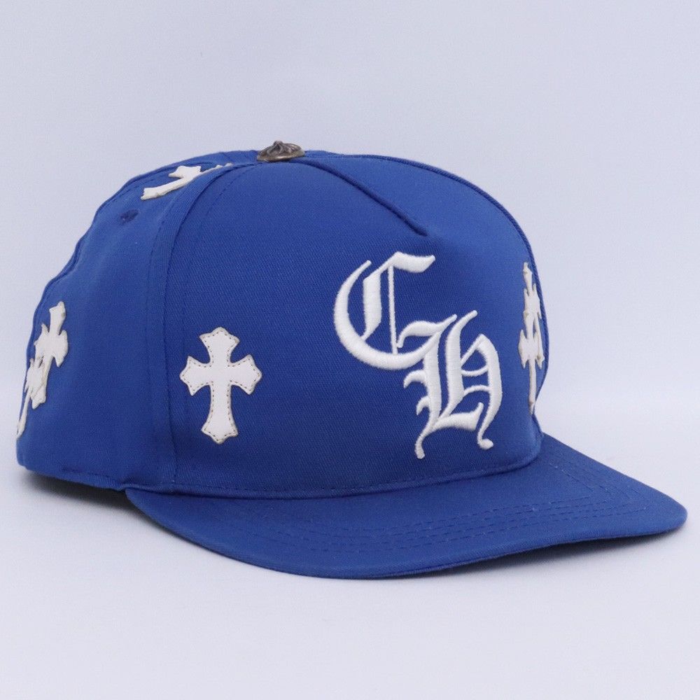 CHROME HEARTS セメタリークロスパッチ ベースボールキャップ ブルー
