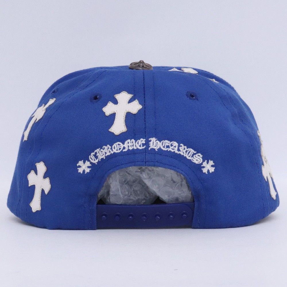 Chrome Hearts ベースボールキャップ　クロスパッチ CHROME HEARTS セメタリークロスパッチ ベースボールキャップ ブルー