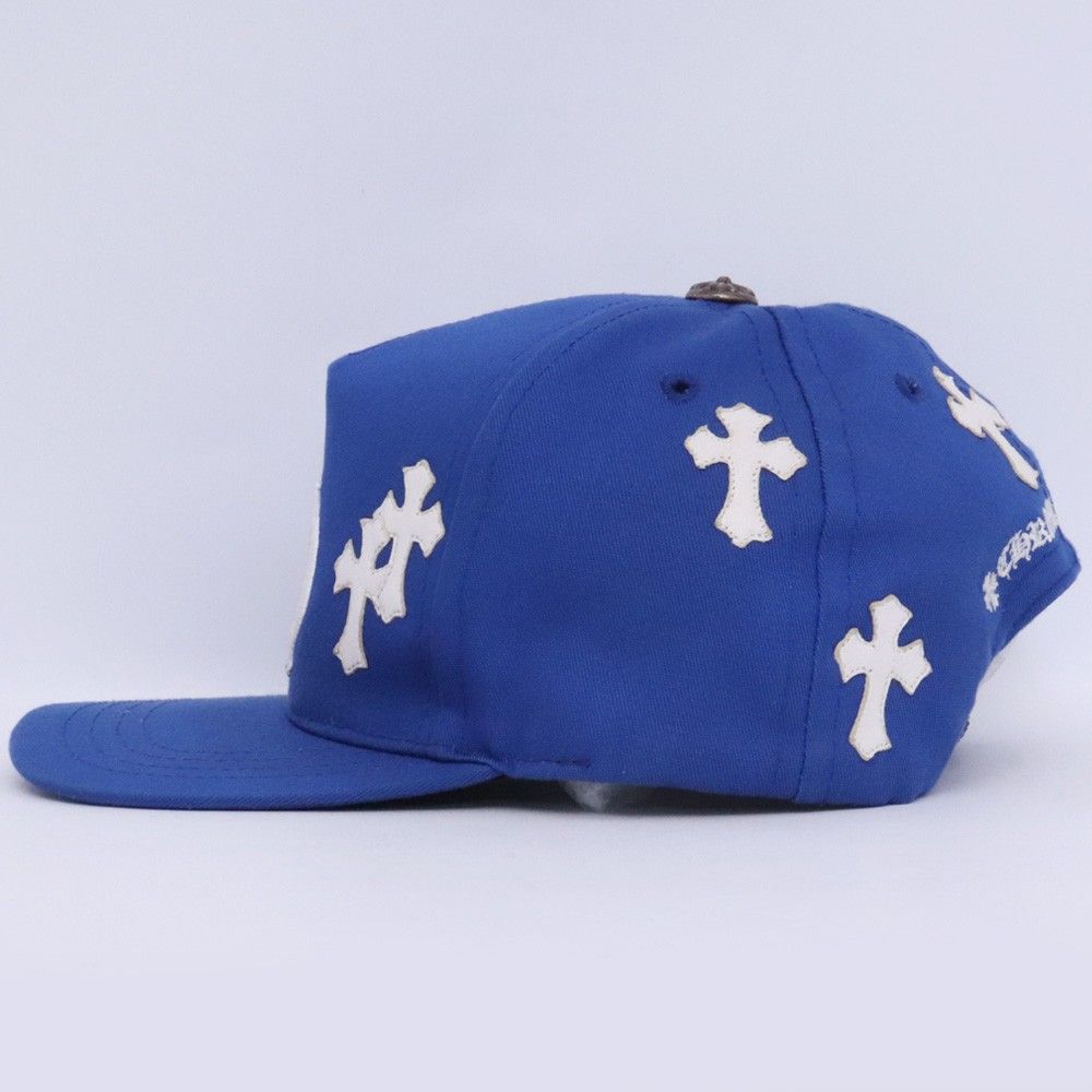 CHROME HEARTS セメタリークロスパッチ ベースボールキャップ ブルー