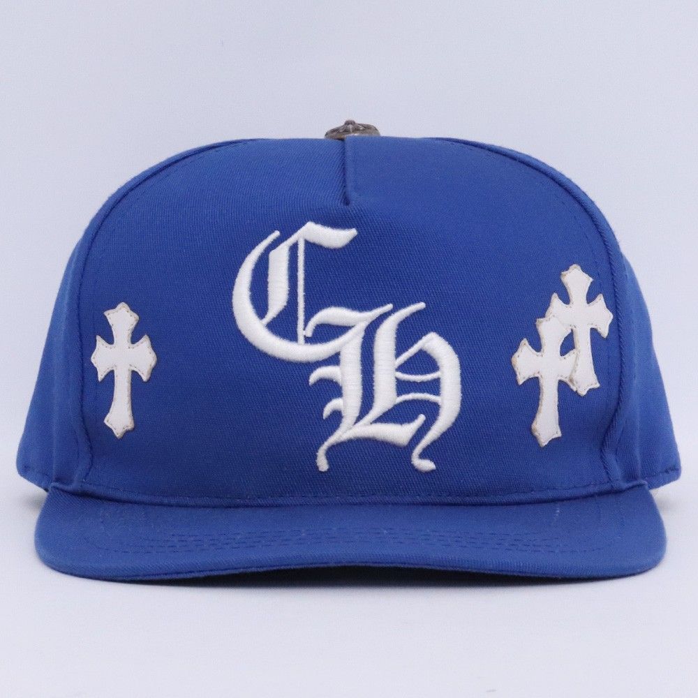 CHROME HEARTS セメタリークロスパッチ ベースボールキャップ ブルー