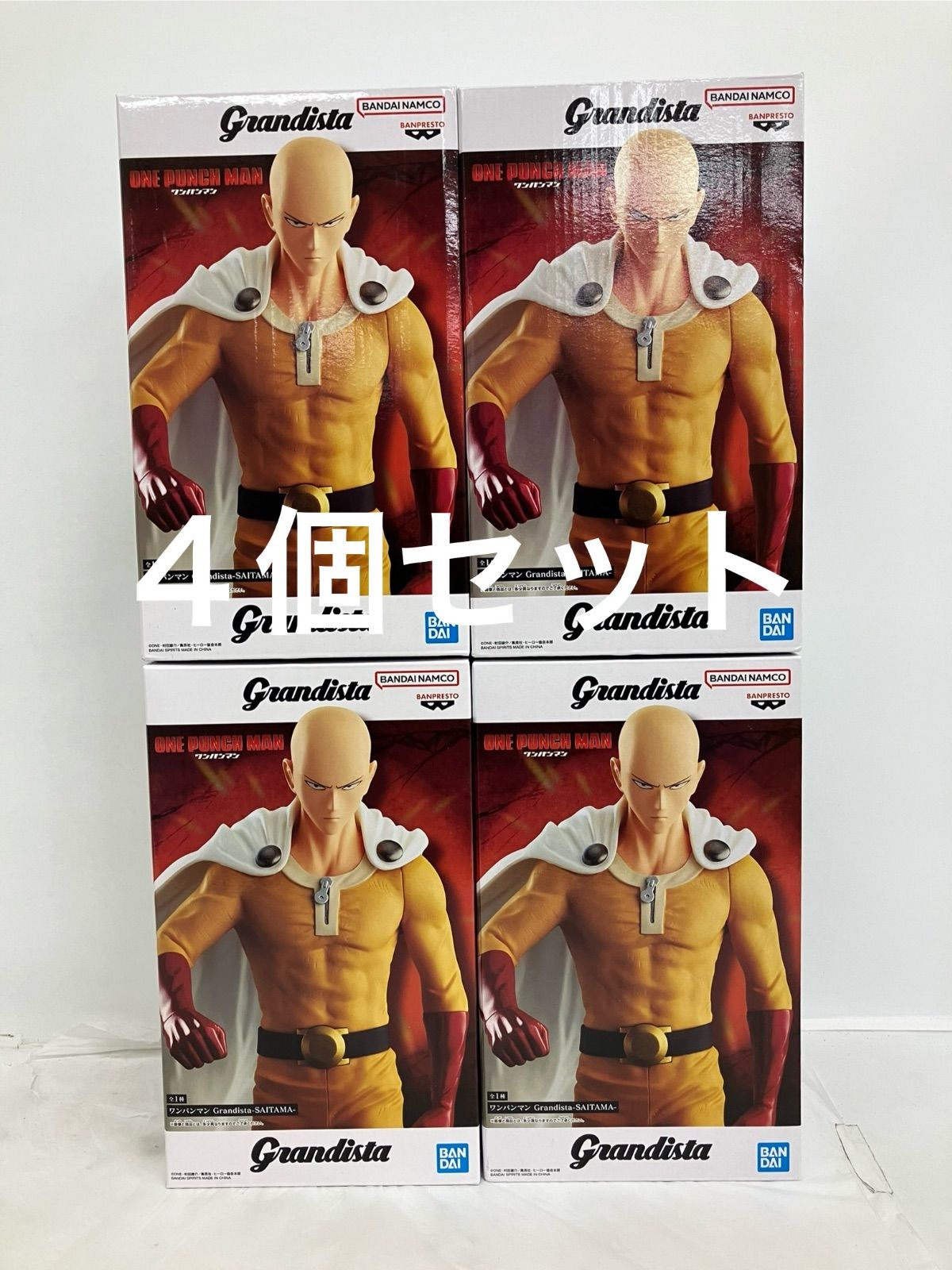 未開封 ワンパンマン Grandista サイタマ フィギュア 4個セット LFJB61