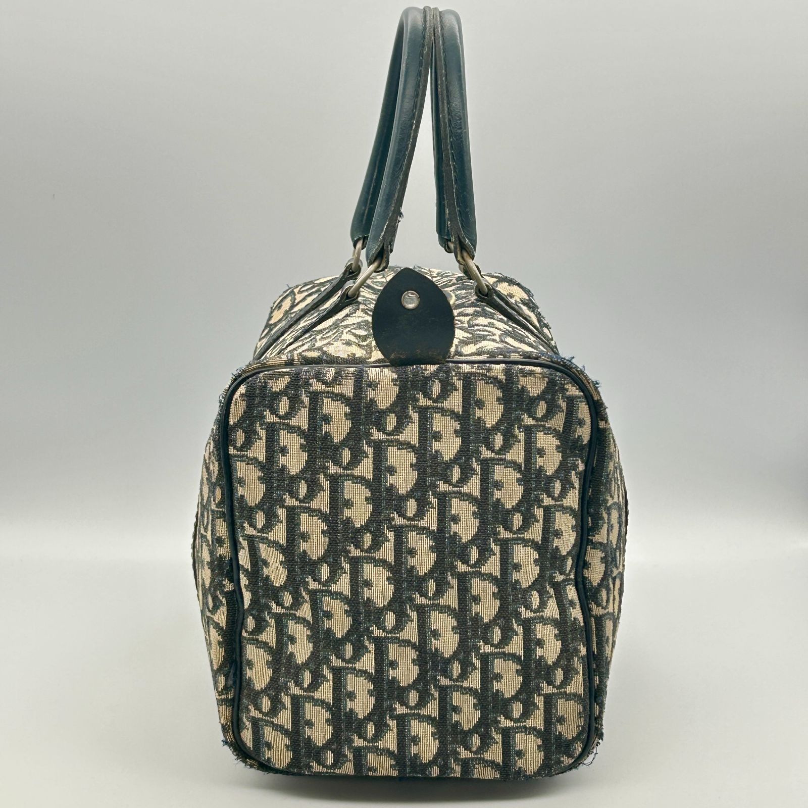 クリスチャンディオール トロッター ボストン ハンドバッグ キャンバス