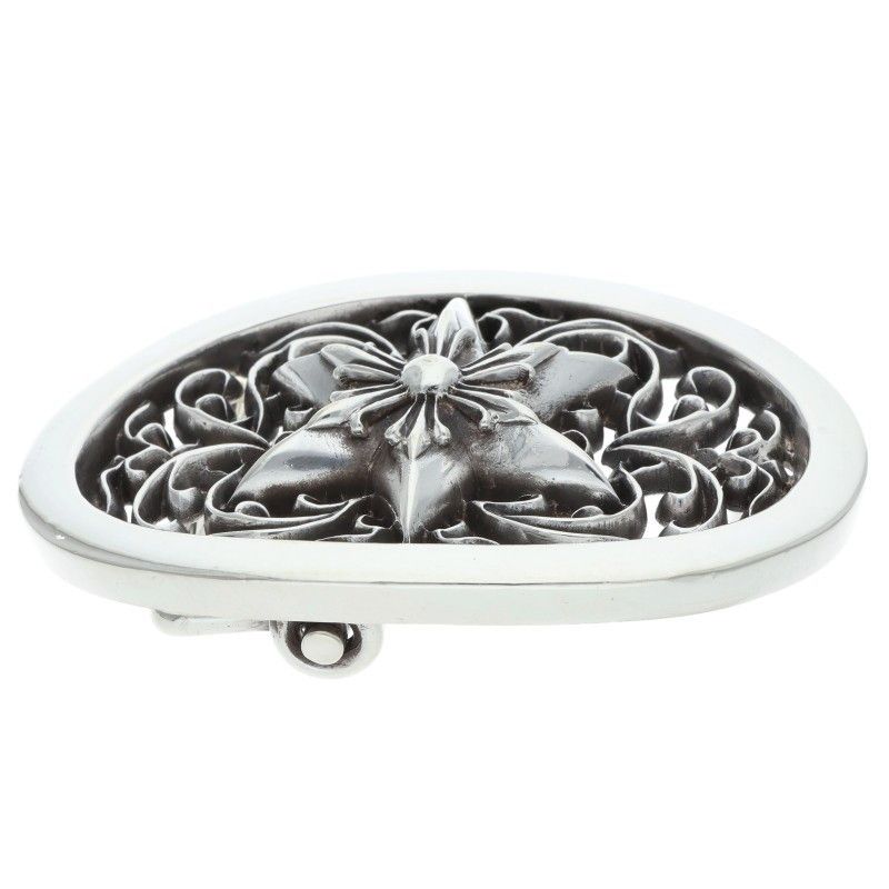 BUCKL OVAL STARクラシックオーバルスター シルバーバックル メンズ クロムハーツ BUCKL OVAL STAR1.5/1.5クラシックオーバルスター