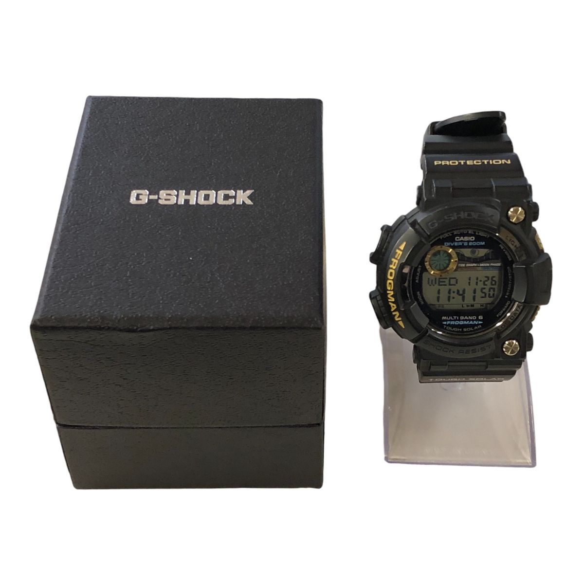 カシオ CASIO G SHOCK GWF 1000 腕時計 デジタル 電波 フロッグマン タフソーラー クォーツ ブラック メンズ 稼働