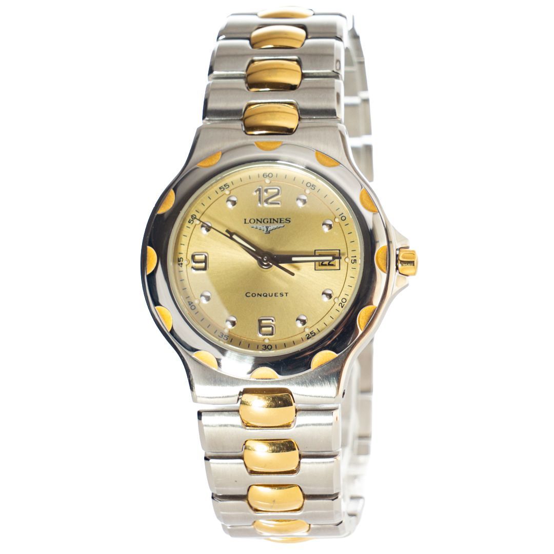美品】LONGINES ロンジン コンクエスト レディース腕時計 SS GP