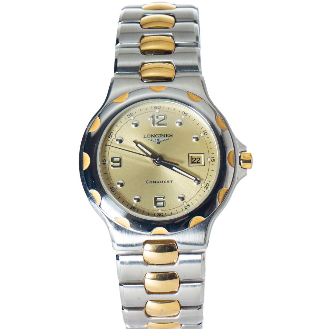 美品】LONGINES ロンジン コンクエスト レディース腕時計 SS GP