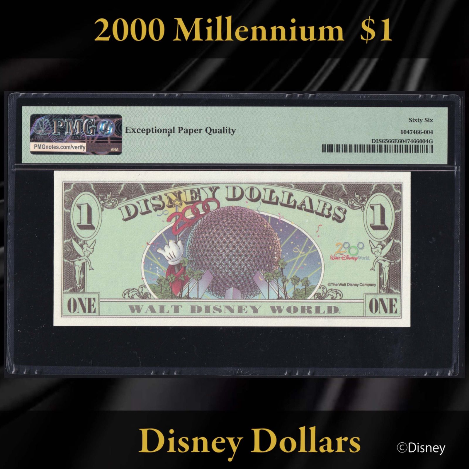 ディズニーダラー 2000年 1ドル ミッキー / ミレニアム シリーズA