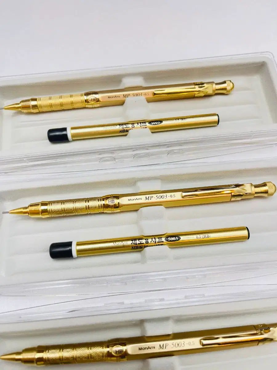 イベント 4点まとめ モナミ MP 5003 ゴールド 製図 シャープペンシル