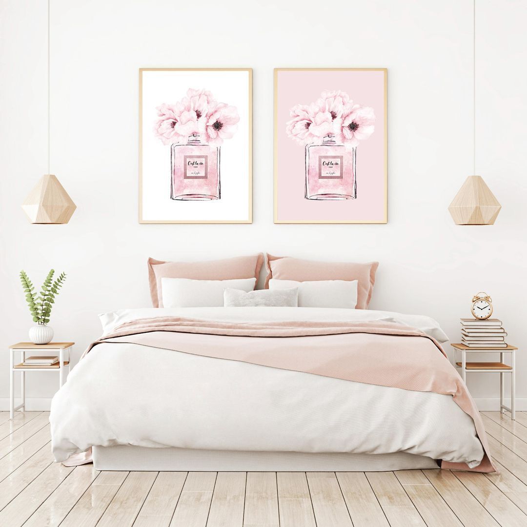 A 2 アートポスター パフューム ボトル ピオニー ピンク セット 3602 ポスターのみ