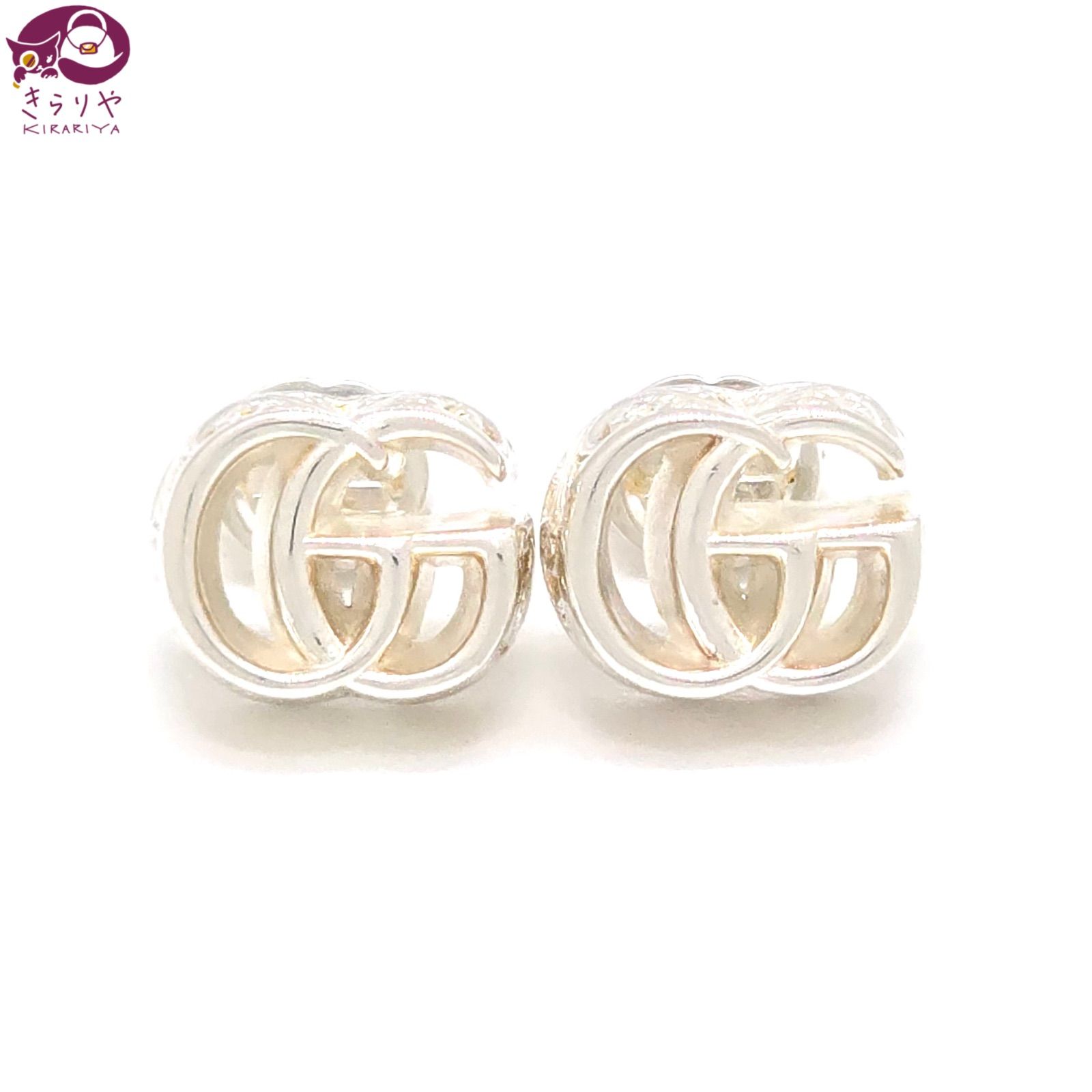 GUCCI グッチ 770758 ダブルG ピアス 両耳 スターリングシルバー SV925