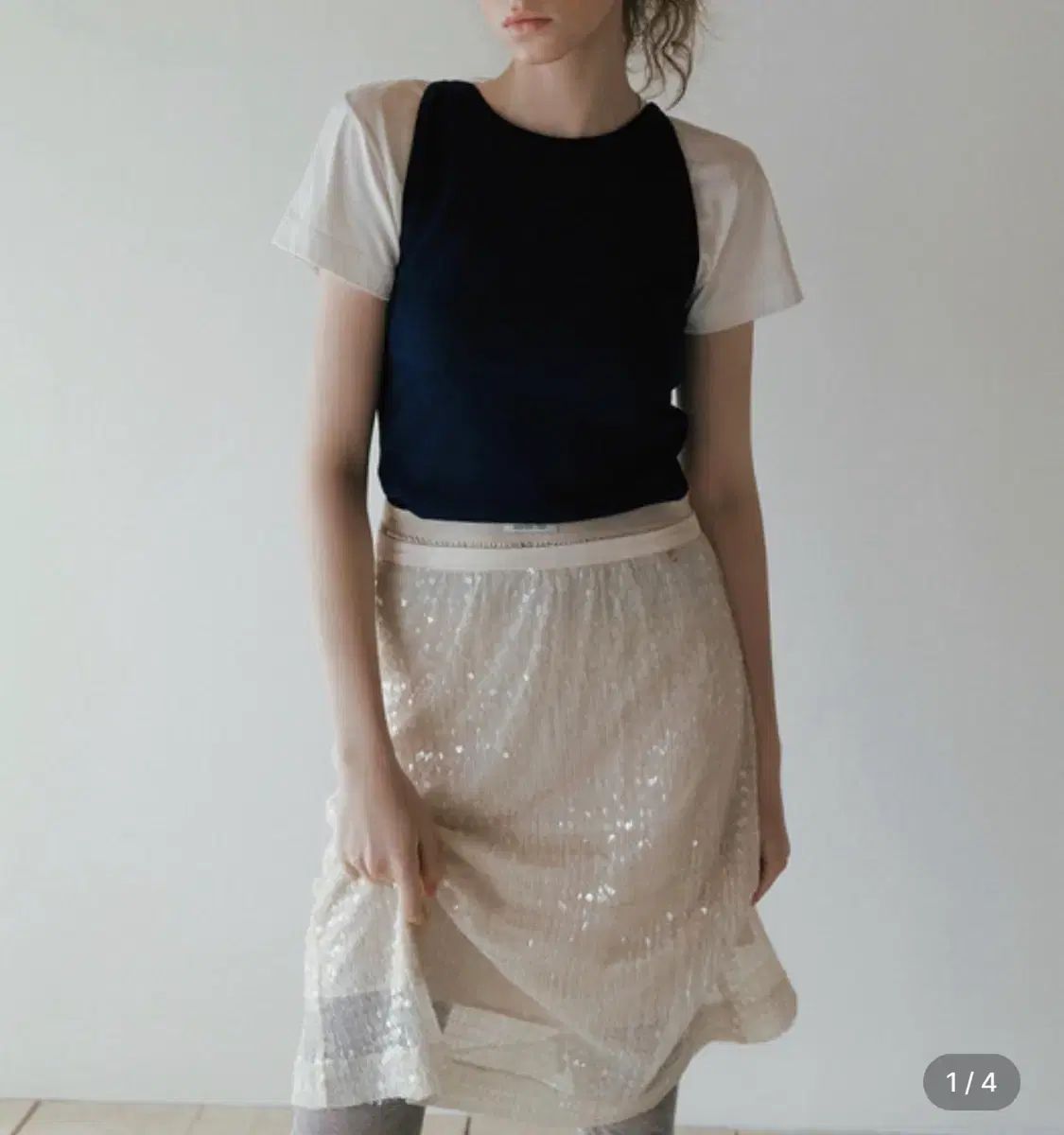 オーバデュフ spangle layer skirt