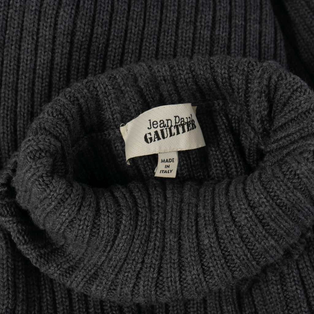 ジャンポールゴルチエ Jean Paul GAULTIER ハイネック リブ ペプラム