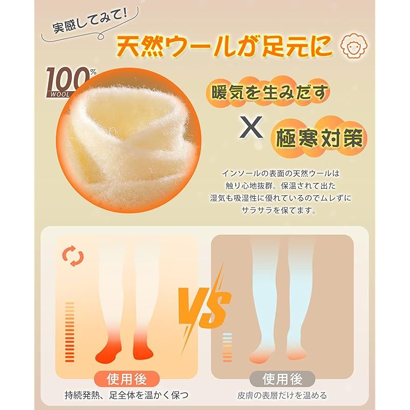インソール 暖かい 中敷き 【極寒対策・暖気を生みだす！心地よい体験