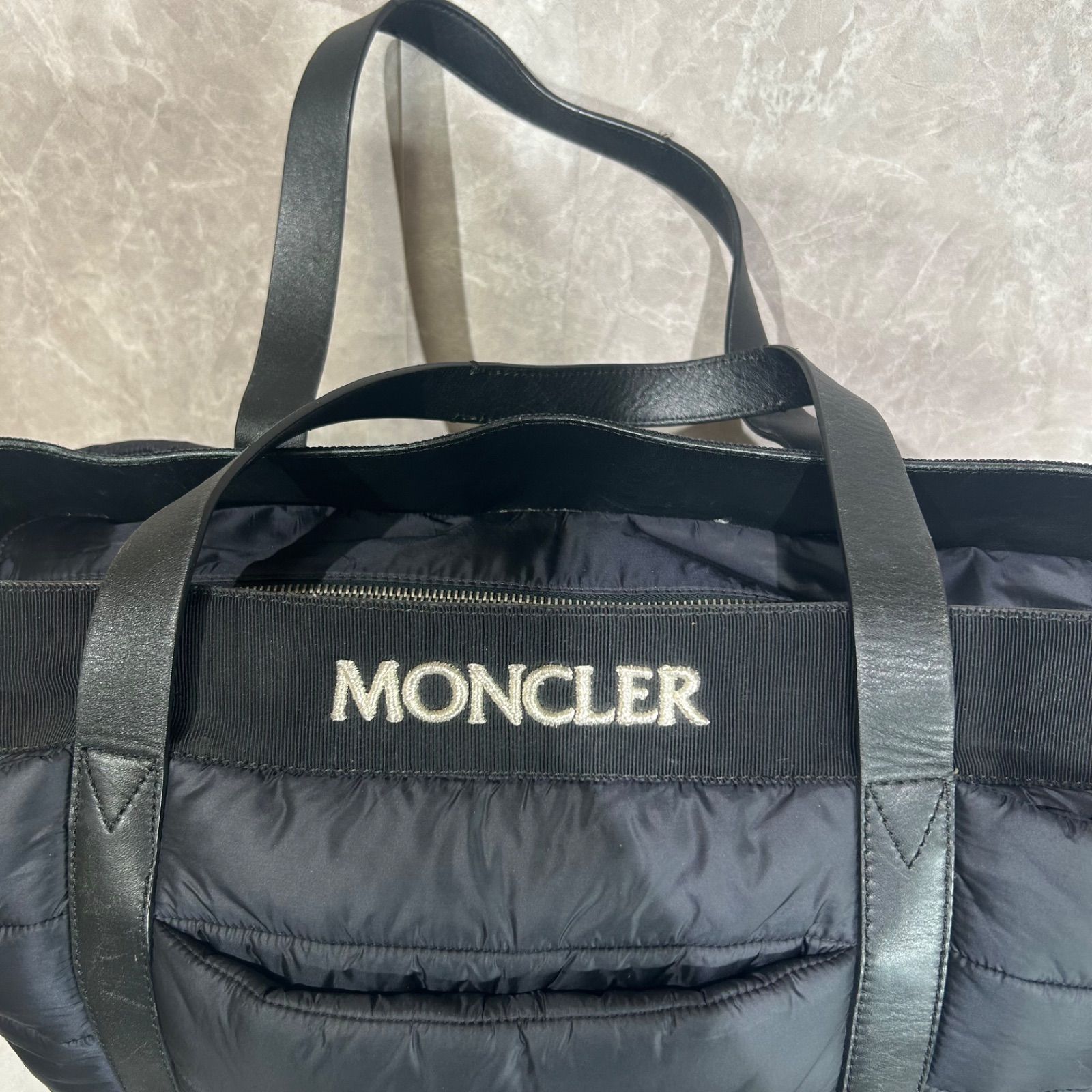 MONCLER モンクレール MOMMY BAG 刺繍ロゴ 2WAYナイロンショルダー