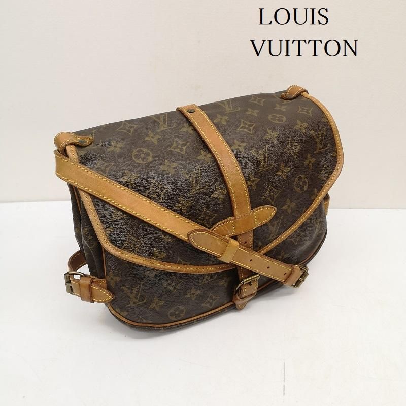 ルイヴィトン モノグラム ソミュール 30 ショルダーバッグ 斜め掛け