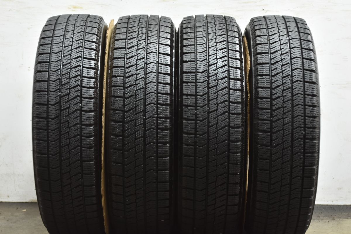 美品 バリ溝】VEILER 14in 4.5J ＋45 PCD100 ブリヂストン ブリザック