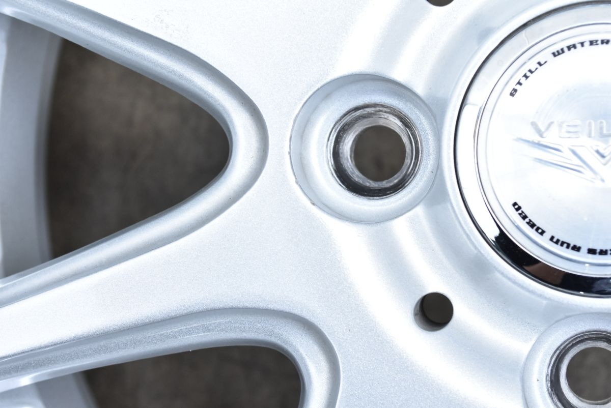 美品 バリ溝】VEILER 14in 4.5J ＋45 PCD100 ブリヂストン ブリザック