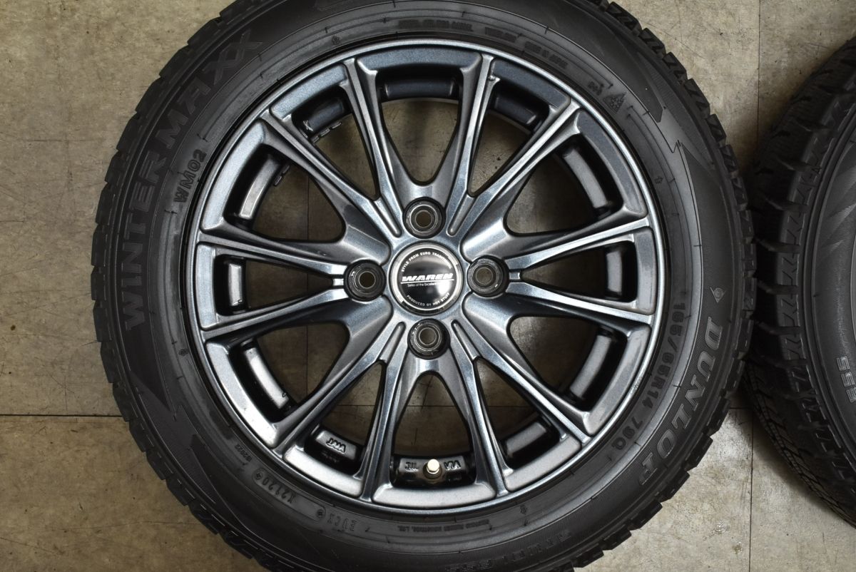 品 WAREN 14 in 5 J 38 PCD 100 ダロップ ウィンターマックス WM 02 165 65 R ワゴンR アルト タント ムーブ N BOX ONE デイズ