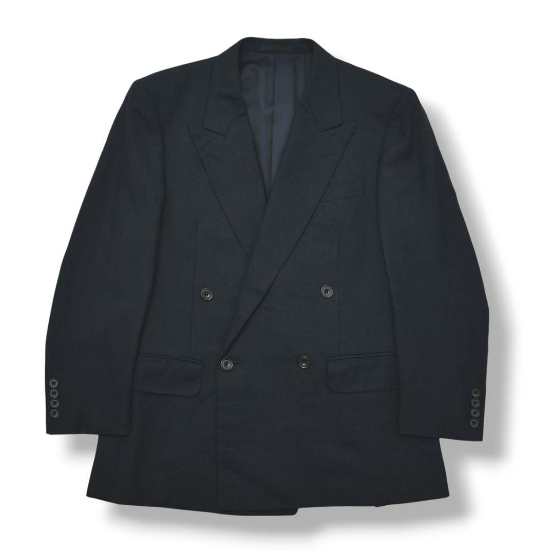 90s バーバリー Burberrys WOOL＆MOHAIR ウール モヘア ダブル 4B