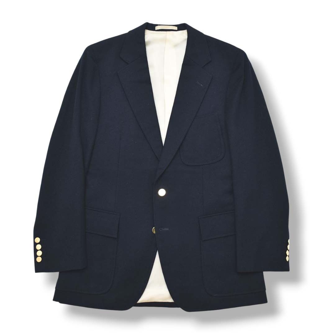 美品】 日本製 エーボンハウス AVON HOUSE フランネル ウール 金ボタン