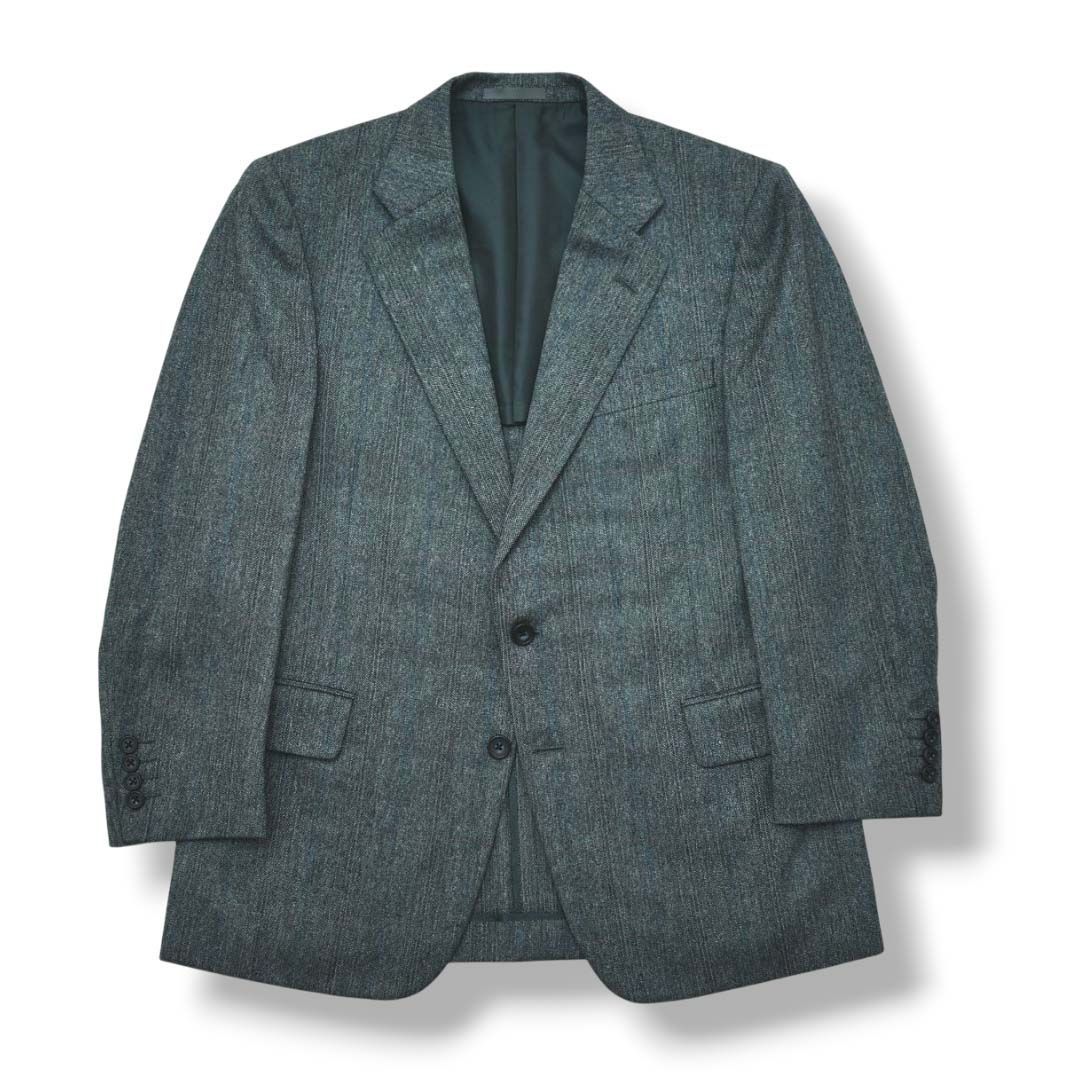 美品　バーバリー　BURBERRYS ツイード テーラードジャケット 180 90s バーバリー Burberrys ツイード ウール チェック柄 シングル 2B 3