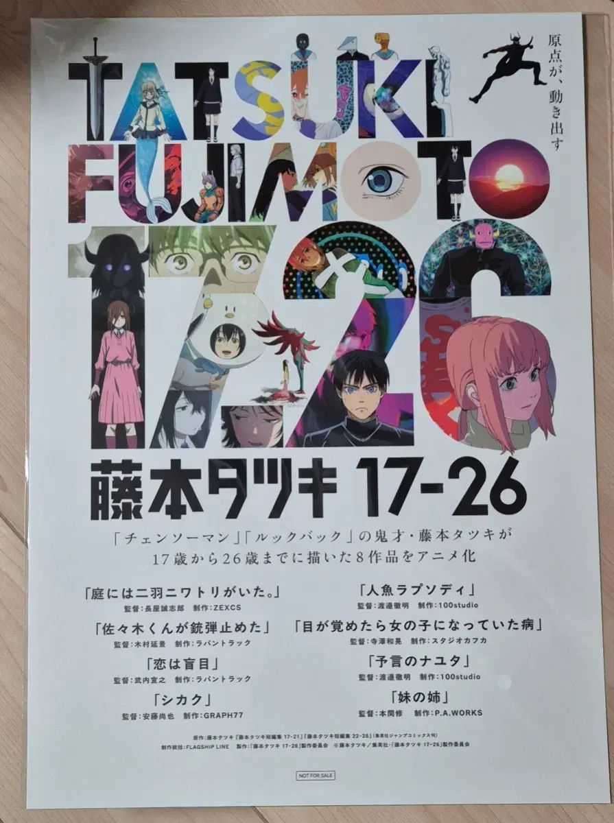 藤本タツキ 17-26 劇場版 A3 ホログラムポスター 箔押し仕様 関係者
