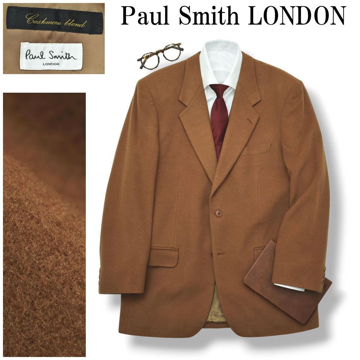 高級】 ポールスミス ロンドン Paul Smith LONDON カシミヤ ラムウール